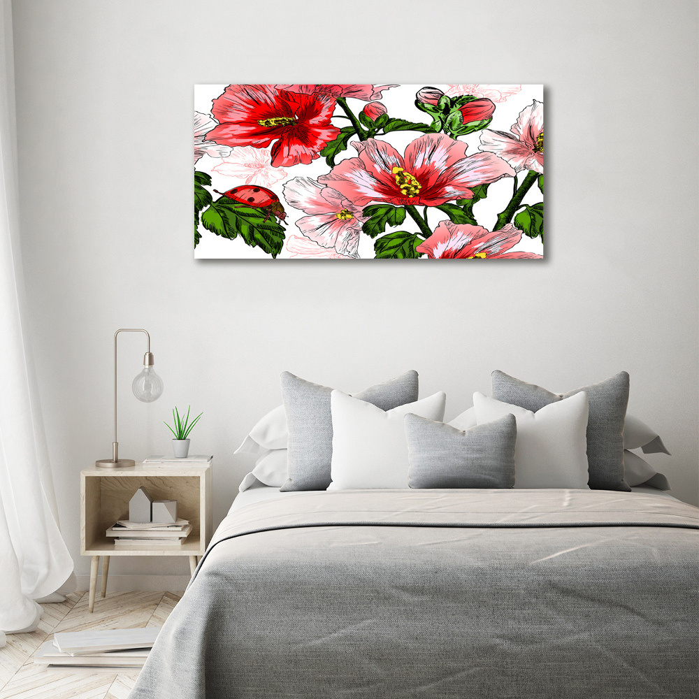 Tableau en acrylique Hibiscus