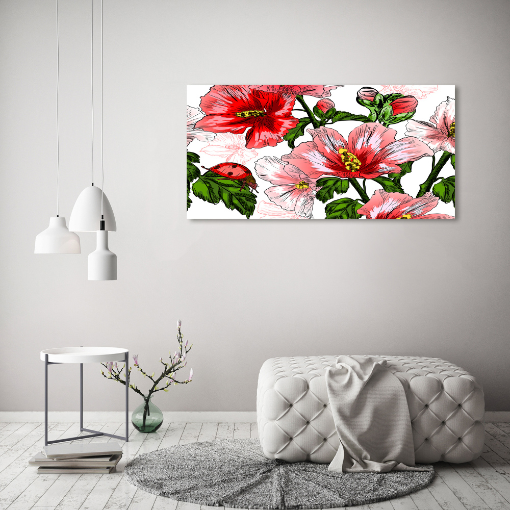 Tableau en acrylique Hibiscus