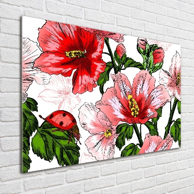 Tableau en acrylique Hibiscus