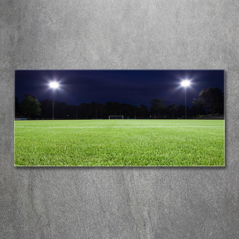 Tableau sur verre acrylique Terrain de football