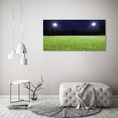 Tableau sur verre acrylique Terrain de football