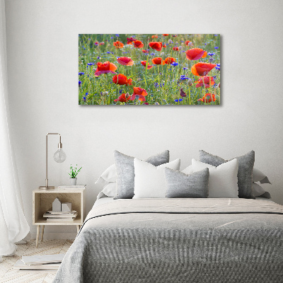 Acrylique tableau Fleurs des champs