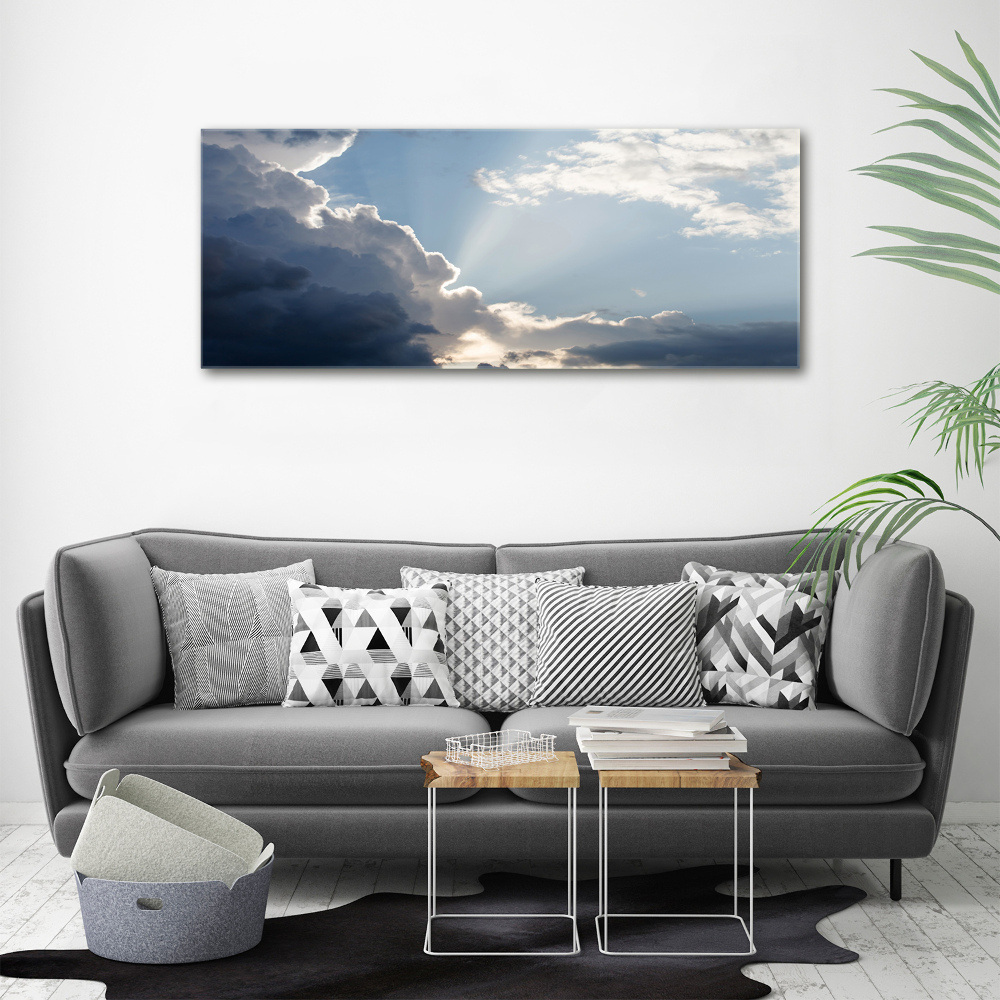 Tableau verre acrylique Des nuages dans le ciel