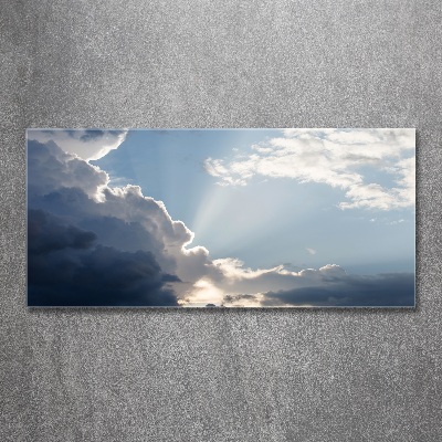 Tableau verre acrylique Des nuages dans le ciel