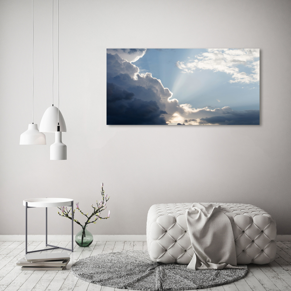 Tableau verre acrylique Des nuages dans le ciel