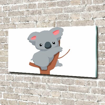 Tableau sur verre acrylique Koala dans un arbre