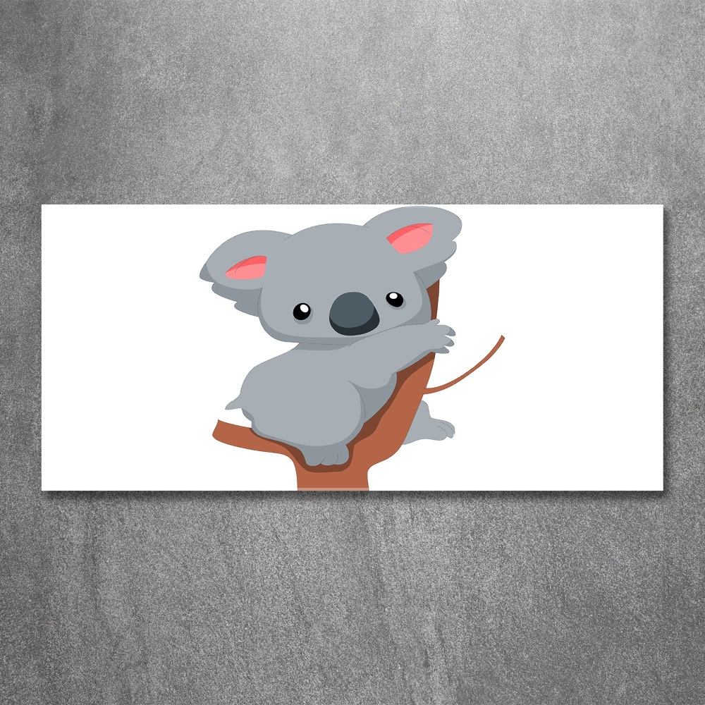 Tableau sur verre acrylique Koala dans un arbre