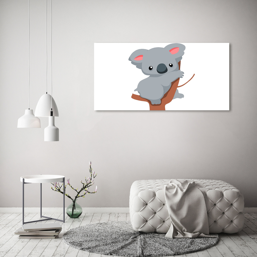 Tableau sur verre acrylique Koala dans un arbre