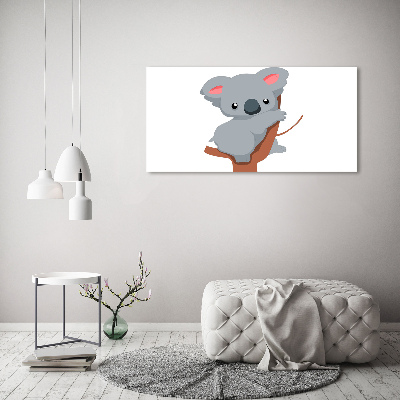 Tableau sur verre acrylique Koala dans un arbre