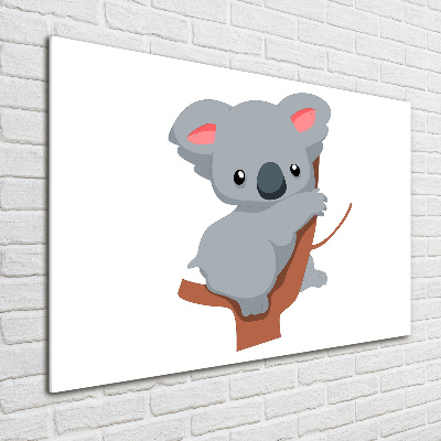 Tableau sur verre acrylique Koala dans un arbre