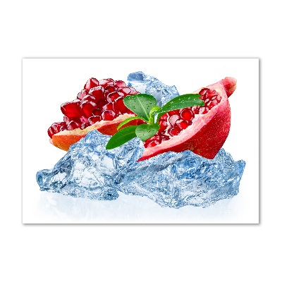 Tableau sur verre acrylique Grenade avec glace