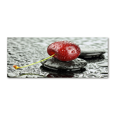 Tableau sur verre acrylique Cerise sous la pluie