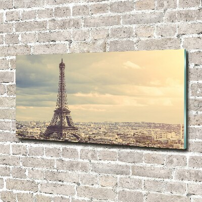 Tableau verre acrylique Tour Eiffel signe de la France