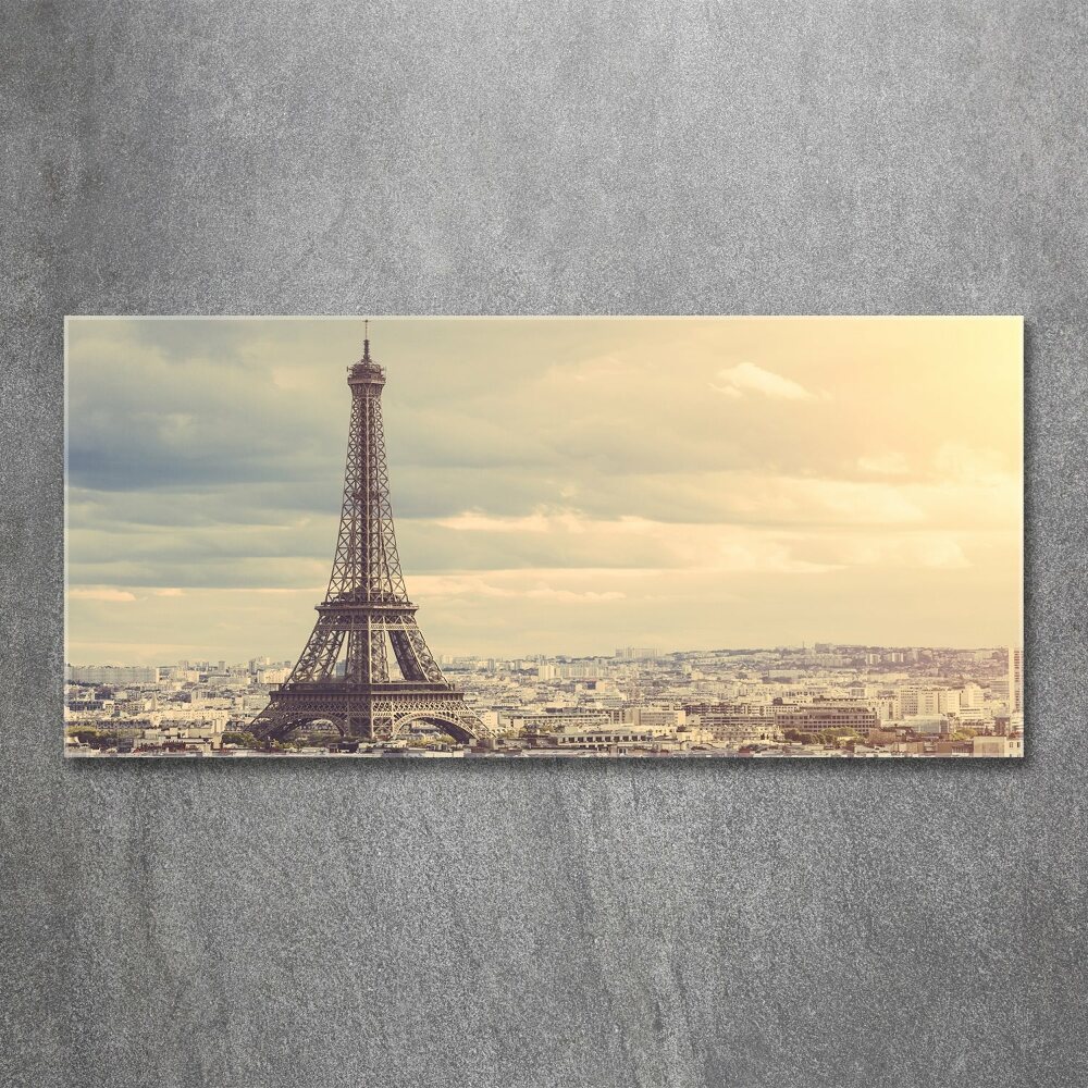 Tableau verre acrylique Tour Eiffel signe de la France