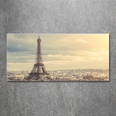 Tableau verre acrylique Tour Eiffel signe de la France