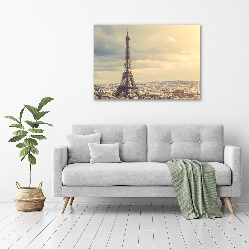 Tableau verre acrylique Tour Eiffel signe de la France