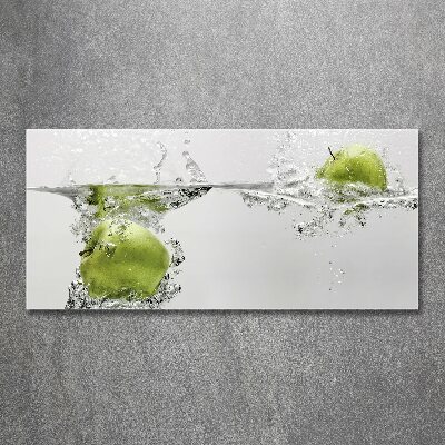 Tableau verre acrylique Pomme sous l'eau