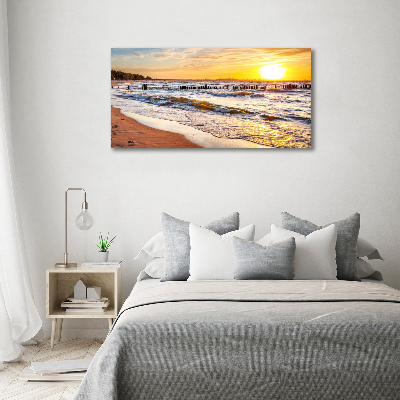 Acrylique tableau Plage du coucher de soleil