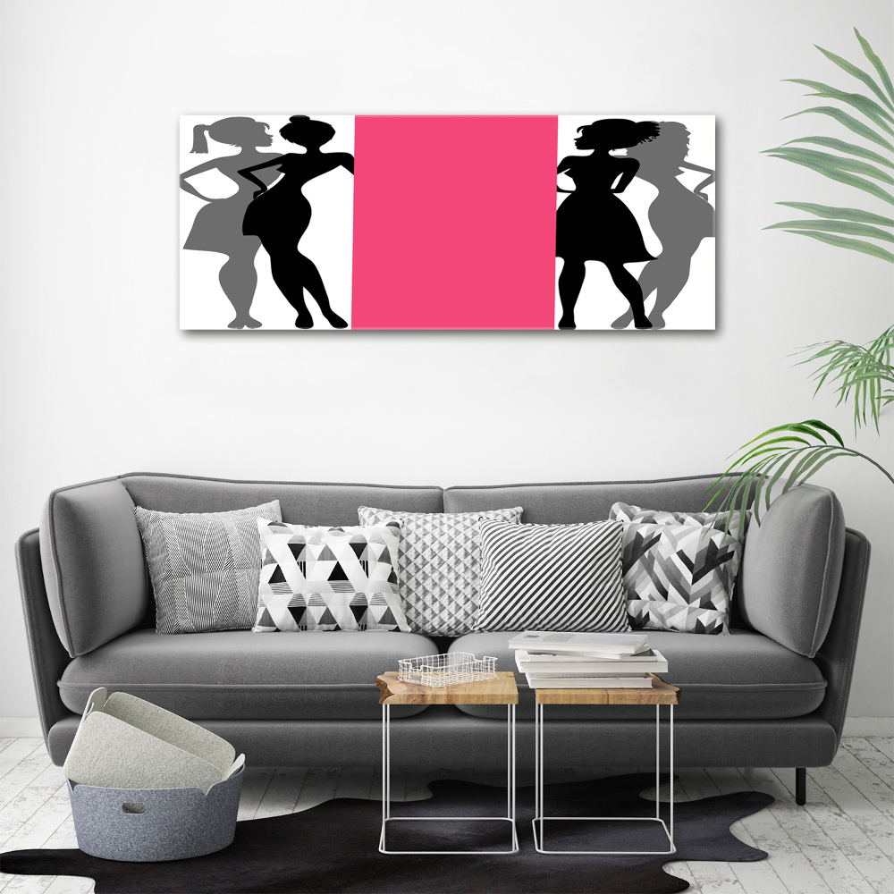 Acrylique tableau Silhouettes féminines