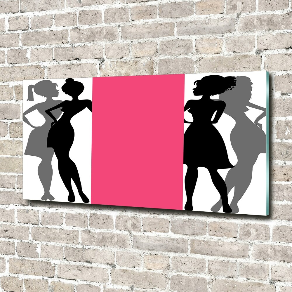 Acrylique tableau Silhouettes féminines