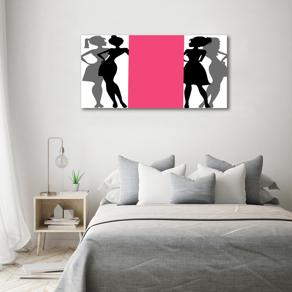 Acrylique tableau Silhouettes féminines