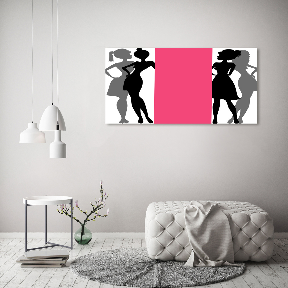 Acrylique tableau Silhouettes féminines