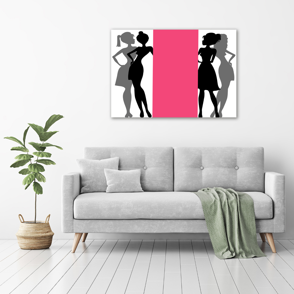 Acrylique tableau Silhouettes féminines