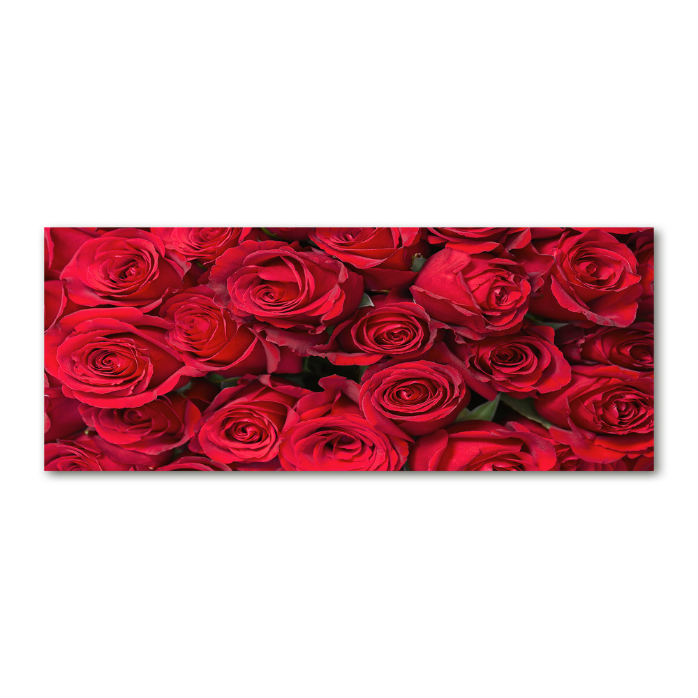 Tableau acrylique Roses rouges