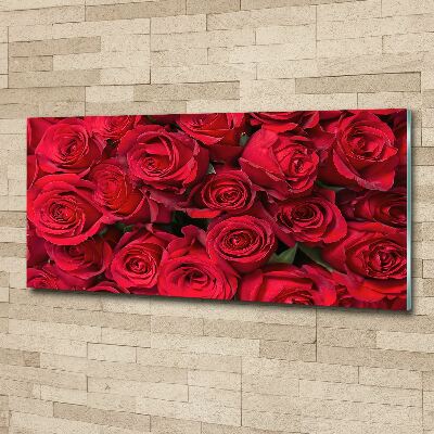 Tableau acrylique Roses rouges