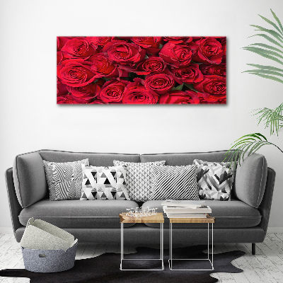 Tableau acrylique Roses rouges