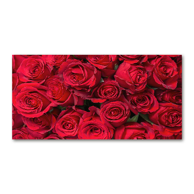 Tableau acrylique Roses rouges