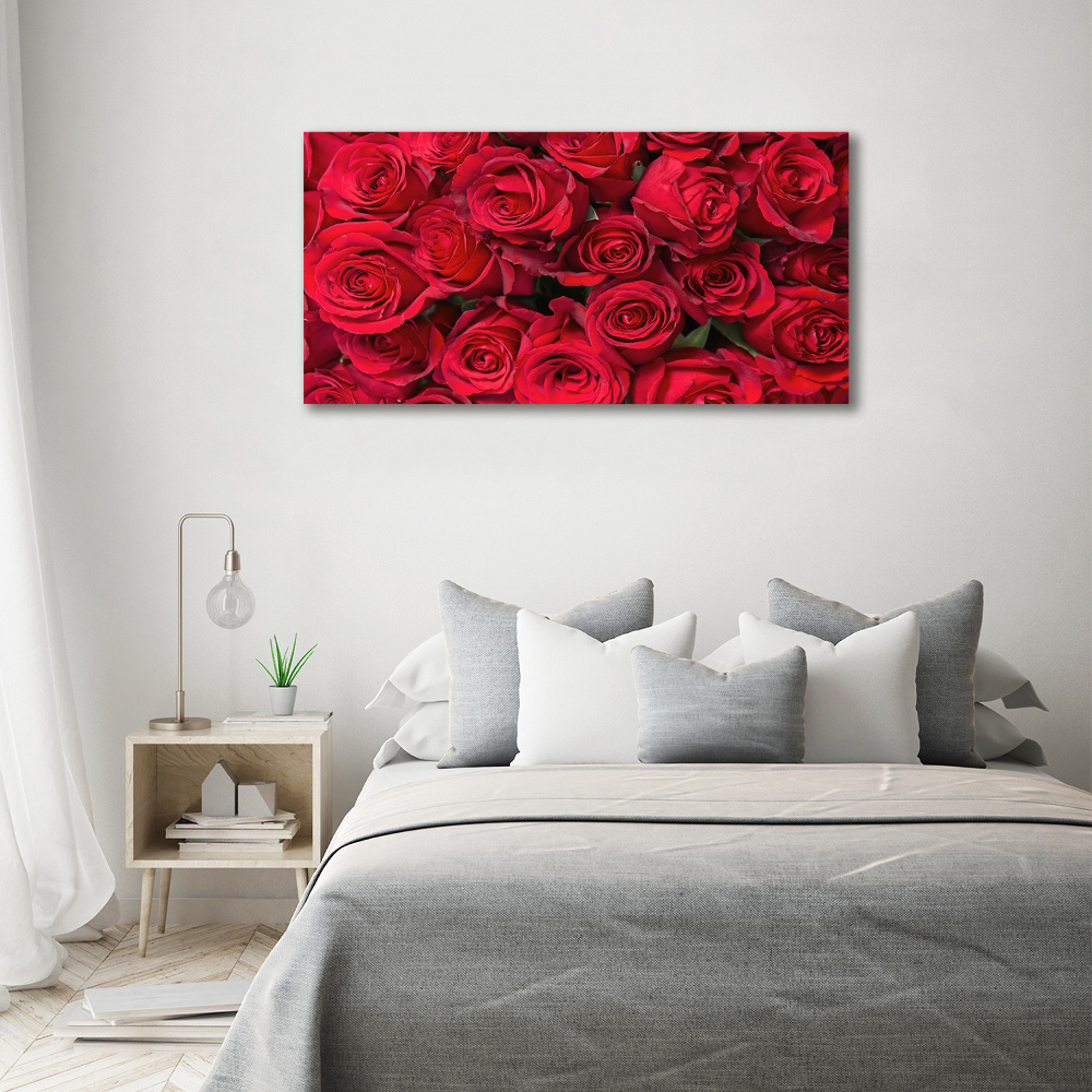 Tableau acrylique Roses rouges