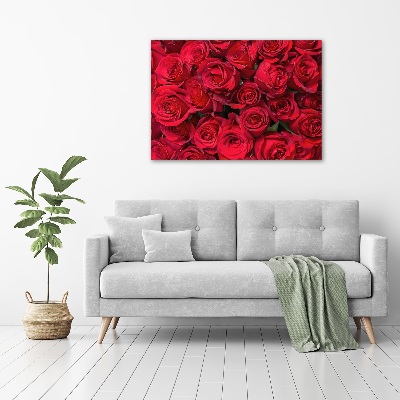 Tableau acrylique Roses rouges