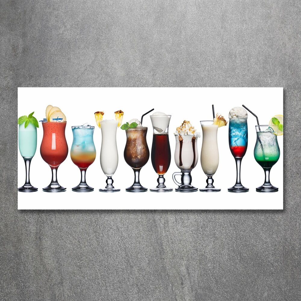 Tableau verre acrylique Ensemble de boissons