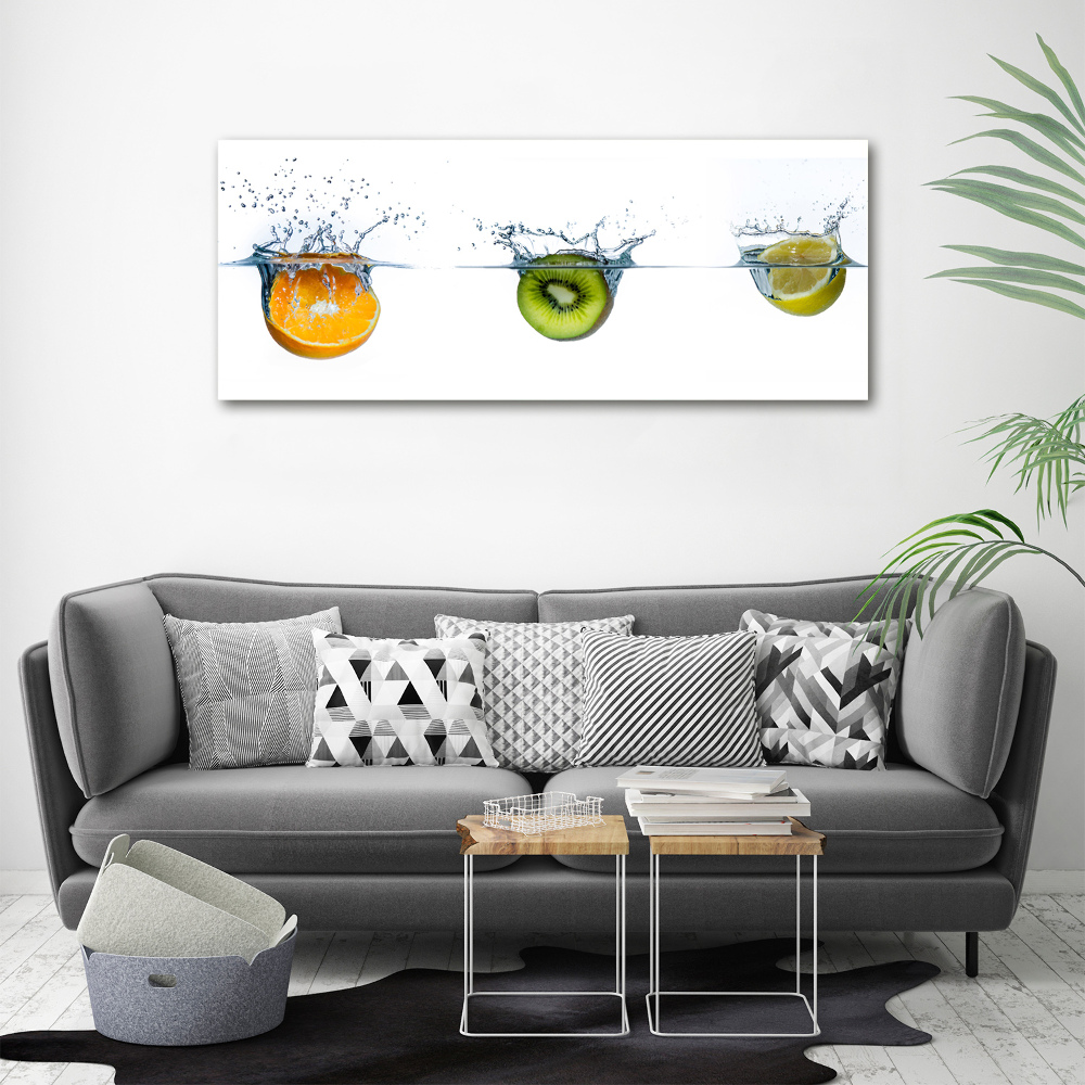 Tableau acrylique Fruits sous l'eau