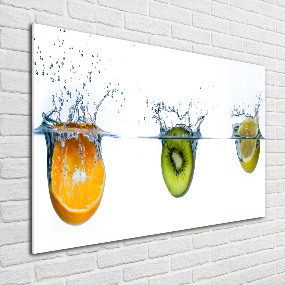 Tableau acrylique Fruits sous l'eau