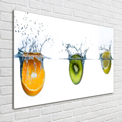 Tableau acrylique Fruits sous l'eau