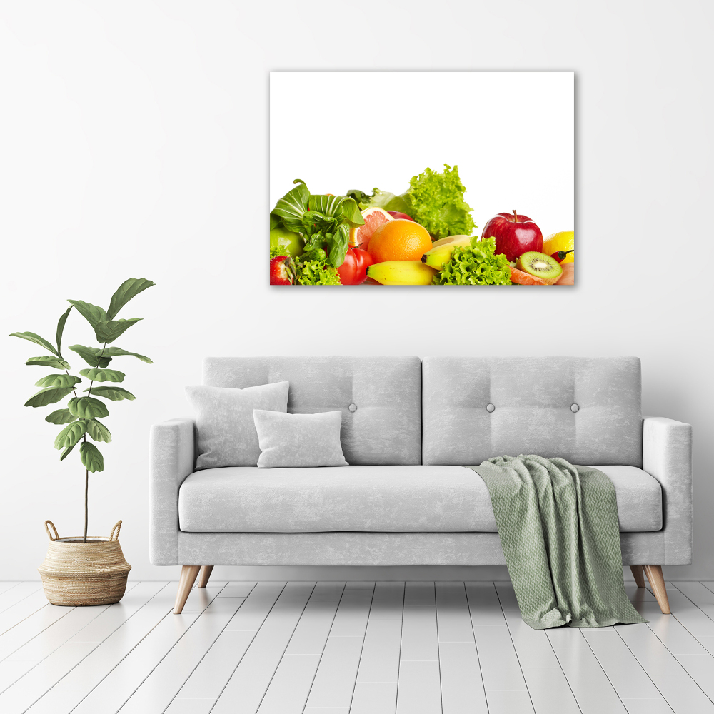 Tableau en acrylique Légumes et fruits