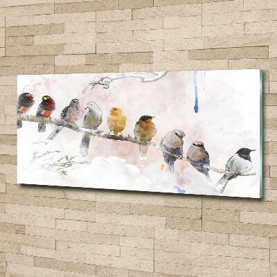 Acrylique tableau Oiseaux sur une branche