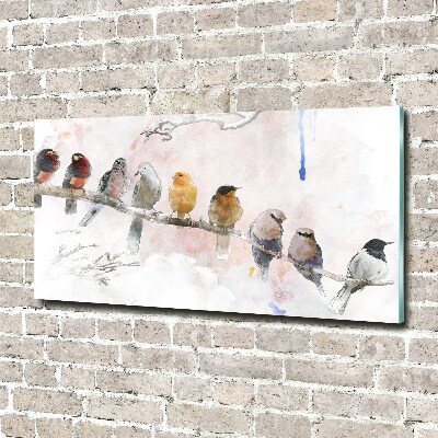 Acrylique tableau Oiseaux sur une branche