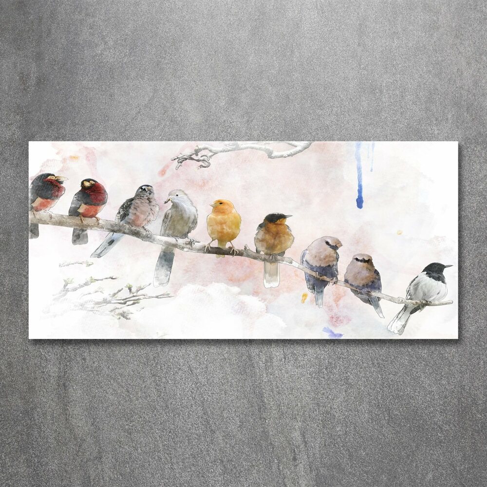 Acrylique tableau Oiseaux sur une branche