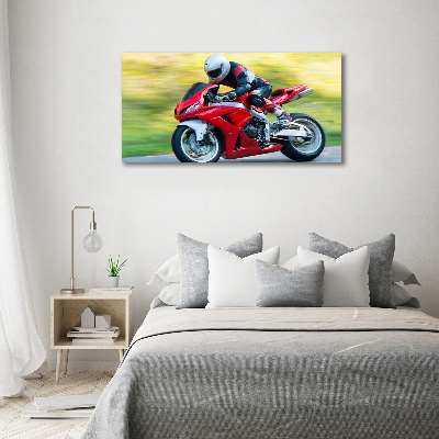 Tableau verre acrylique Moto