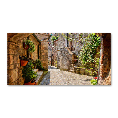 Tableau verre acrylique Ruelle de charme