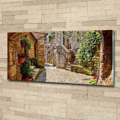 Tableau verre acrylique Ruelle de charme