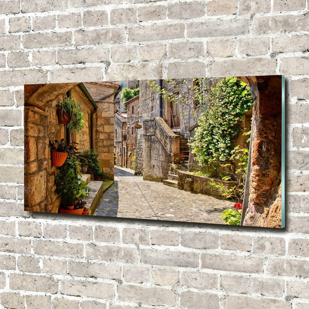 Tableau verre acrylique Ruelle de charme