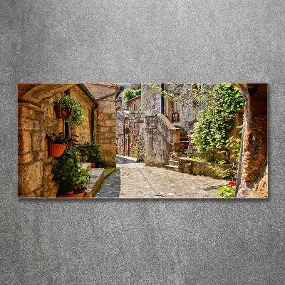 Tableau verre acrylique Ruelle de charme