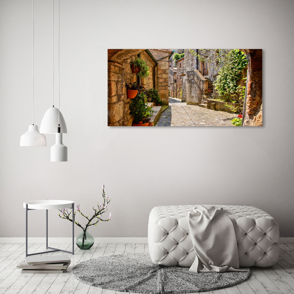 Tableau verre acrylique Ruelle de charme