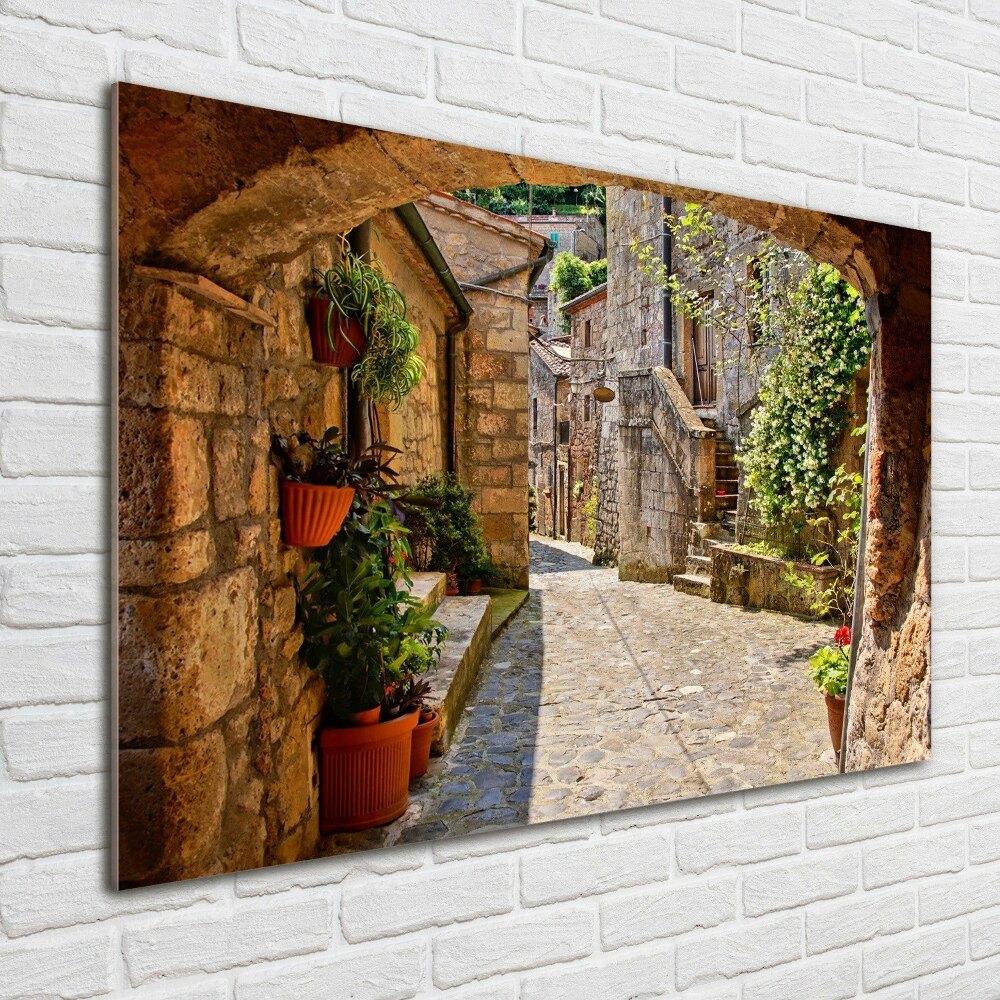 Tableau verre acrylique Ruelle de charme