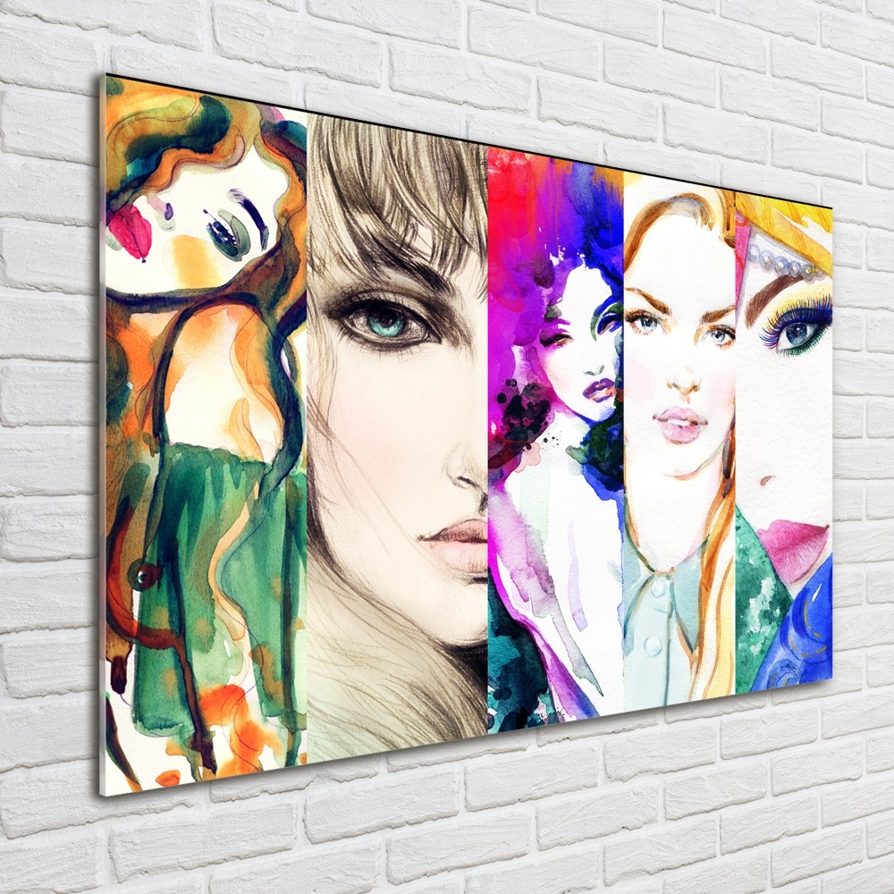 Acrylique tableau Portraits de femmes