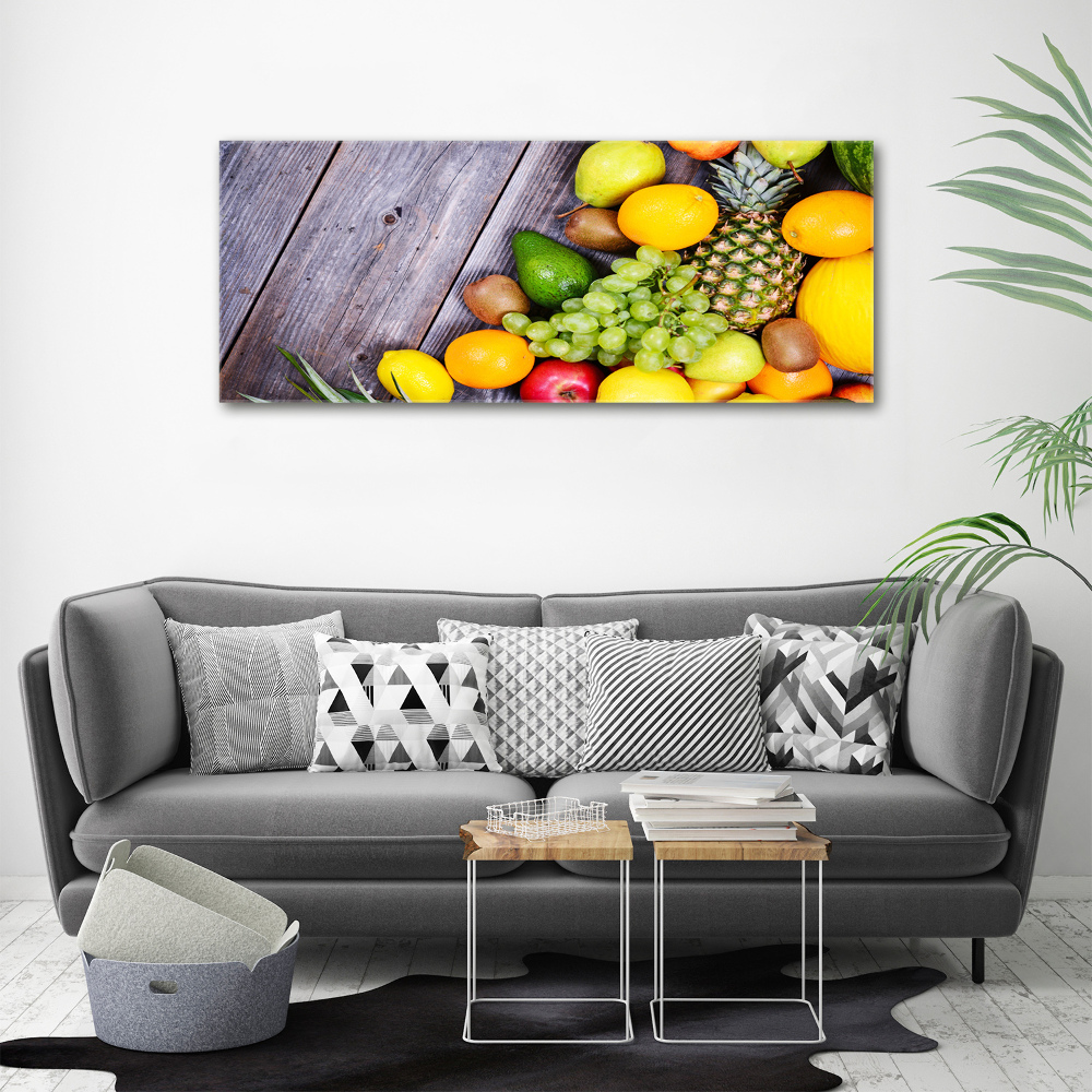 Tableau en acrylique Fruits sur bois